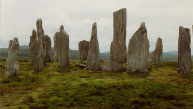 Callanish Stone Circle -   celtic, celt, mythology, earth mysteries, ancient sites, 
sacred sites, tours, celtic tours, scotland, orkney, skye, lewis, highland, rosslyn, knights templar, grail